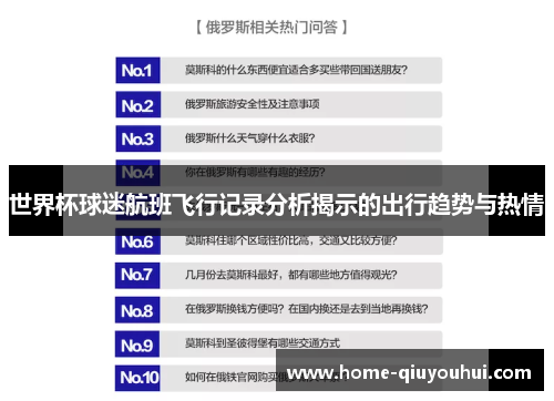 世界杯球迷航班飞行记录分析揭示的出行趋势与热情